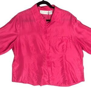 100% Silk Womens’ Button Down Blouse